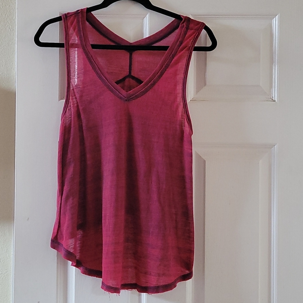 Free people hi-lo burnout tank